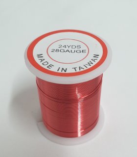 Beading Wire 28 gauge Red 21 metre roll