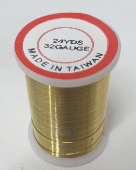 Beading Wire 32 gauge Light Gold 21 metre roll