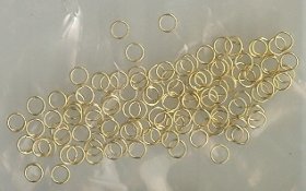 Split Rings 5mm Gold 100p