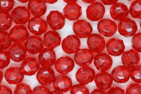 4mm Facet Transparent; Ruby 100g (approx 2780p)
