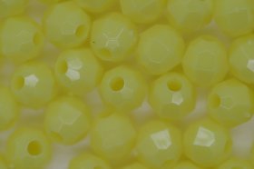 6mm Facet Opaque; Yellow 250g (approx 2300p)