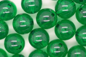 9mm Transparent Round; Xmas Green 250g (approx 450p)