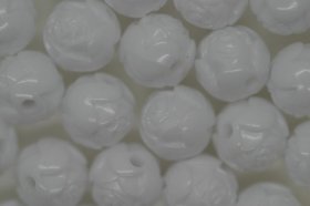 9mm Opaque Rosebuds; White 250g (approx 749p)