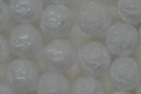 9mm Pearl Rosebuds; White 25g (approx 74p)