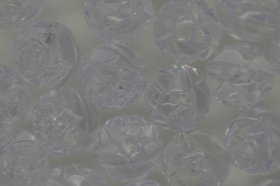 9mm Transparent Rosebuds; Crystal 25g (approx 74p)