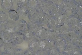 Rondelle 6mm Transparent 100 grams; Crystal