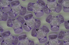 Tri Beads Transparent; Amethyst 25g (approx 125p)