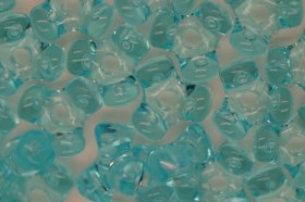 Tri Beads Transparent; Light Turquoise 25g (approx 125p)
