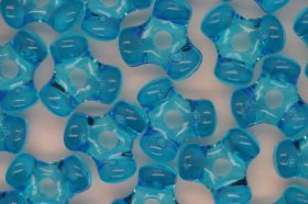 Tri Beads Transparent; Turquoise 250g (approx 1250p)