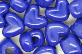 Vertical Heart Opaque; Blue 250g (approx 481p)