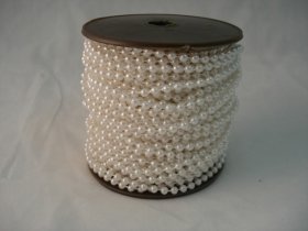 Fused Pearls 4mm x 30 metre White